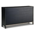 thumbnail image 3 of Bowery Hill Modern 3-Door Wood Accent Cabinet in Black/Warm Gray, 3 of 7
