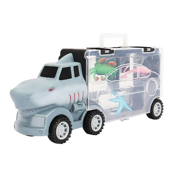 Truck Toy Model Toys Storage Cart Car Transporter Carrier Set Animal Storage Carts Easy to Store Premium Practical for heqiyong LED