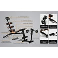 thumbnail image 3 of Happydeer Multifunctional Fitness Bench with Resistance Bands, Adjustable Home Workout Bench for Full Body Training, 3 of 7