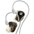 thumbnail image 1 of wonima11 KZ ZAS IEM Earphones,16-Unit Hybrid High-Frequency 7BA+10mm Dual DD HiFi Stereo Sound Earphones Noise Cancelling Earbuds Built-in Callable in-Ear Headphones Wired(Black,No Mic), 1 of 1