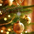 thumbnail image 5 of Christmas S-Hooks for Ornaments – 6PCS Metal Snowflake Ornament Hooks, Rust-Resistant Tree Hangers for Garland, Baubles, Lights, DIY Décor, 5 of 5