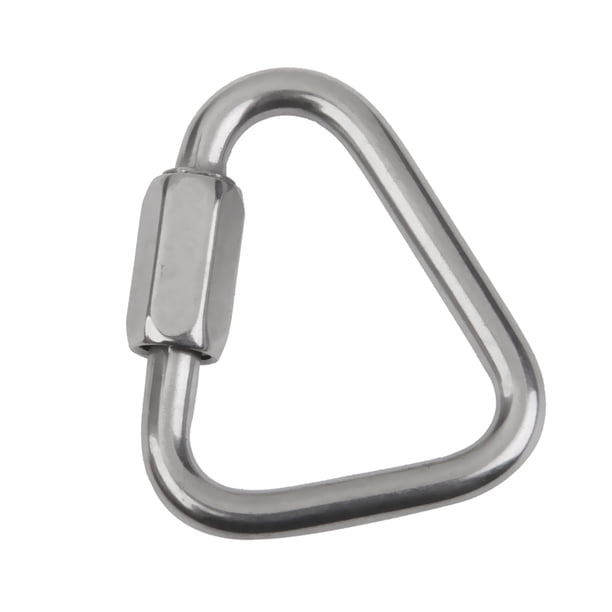 Forma De Triángulo 12KN Equipo De Escalada Alpinismo Mosquetón O 1200kg Sunnimix Mosquetón de escalada en roca