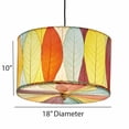 thumbnail image 4 of Eangee Home Design Drum Pendant 18 Inch, Shade Made Of Cocoa Leaves, 18x18x10 Inches, 4 of 8