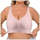 thumbnail image 2 of Sujetador deportivo sin aros ajustable color nude para mujer - Sin aros de acero, tallas grandes, 2 of 8
