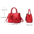 thumbnail image 3 of Faraee Small Purse and Handbag for Women Flower Leather Ladies Top Handle Satchel 2026 Fashion Shoulder Crossbody Tote Bags Black, 3 of 4