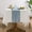 Blue Stripe-55" x 55" (Square), variant on Outdoor Linen Tablecloth Square Waterproofton Boho Farmhouse Table Cloths With Tassel Heavy Weight Wrinkle Free Cover For Picnic Camping Dining - 55 X 55 Inch Grey Lines