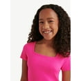 thumbnail image 5 of Justice Girls Mesh Hem Tulip Short Set, Sizes XS - XLP, 5 of 9