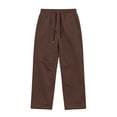thumbnail image 4 of Trousers Pants for Men Drawstring Waist Wide-Leg Loose-Fitting Long Pants Sports Pants With Pockets for Any Occasion, 4 of 7