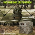 thumbnail image 2 of Rhino Valley Hunting Blind 360° See Through, 2-3 Person Pop Up Ground Blinds with Carrying Bag, Portable Resilient Hunting Tent with Silent Magnetic Door & Sliding Windows for Deer Turkey Hunting, 2 of 7