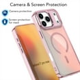 thumbnail image 3 of Allytechgroup Glossy Case for iPhone 14 Pro Max, [Compatible with Magsafe] Non-Slip Lightweight Rugged with Lanyard Shockproof Magnetic Back Cover Bumper for iPhone 14 Pro Max Women Girls, Purple, 3 of 5