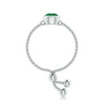 thumbnail image 3 of ANGARA Natural Bezel-Set Round Emerald Solitaire Bolo Ring in 14K White Gold for Women (Size-5mm) | May Birthstone, Birthday, Anniversary, Jewelry Gift for Women | Natural Emerald Ring, 3 of 9