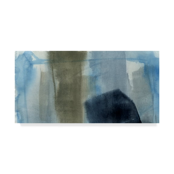 Trademark Fine Art 'Blue on Grey I' Canvas Art by Jennifer Goldberger