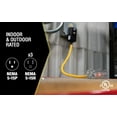 thumbnail image 6 of Yellow Jacket 2814 12/3 SJTW GFCI with 3-Outlet LED Power Block, 2-Feet, Yellow, 6 of 8