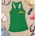 thumbnail image 3 of S4E Women's Gay Rainbow Heart LGBTQ Pride Racerback Slim Fit Medium Kelly Green, 3 of 4