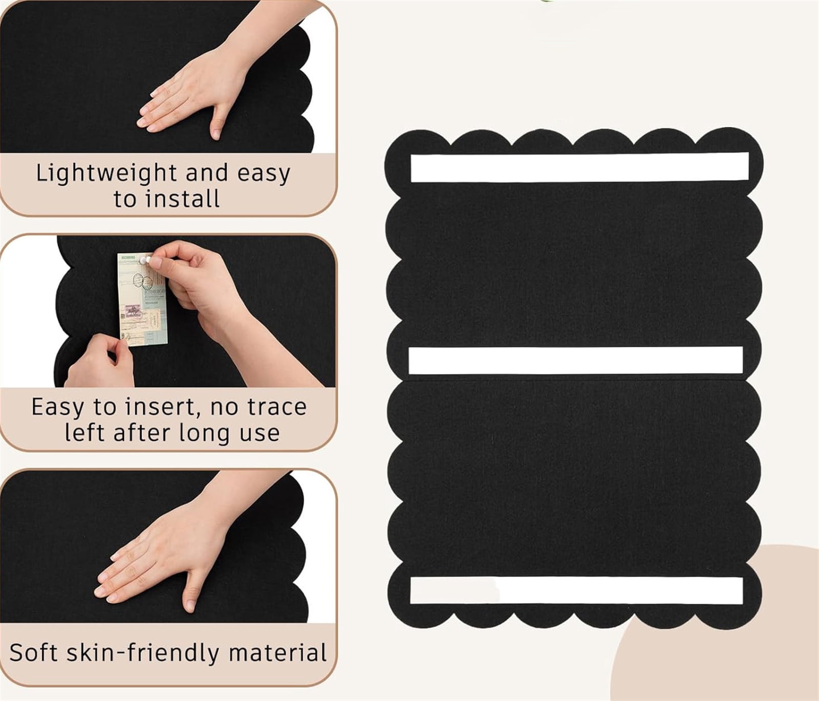 Felt Notice Board,Bexikou Self-Adhesive Foldable Large Felt Bulletin Board,24 x 36 in Large Felt Cork Boards Foldable Photo Board, Felt Board, Memo Boards for Home, Kitchen, Office, School