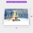 thumbnail image 5 of Merry Christmas Ragdoll Snowy Winter with Tree Decorations 7x5in Folded Greeting Card Cat Lover Kitten Owner Gifts Idea Single Note Card with Envelope - 12020, 5 of 5