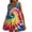 Multicolor#6, variant on Viikei Women Dress Summer Maxi Dresses,Sun Dresses for Women Plus Size,Women's Tie Printed Casual Loose Pleated Sleeveless V-neck Dress with Pockets Multicolor S