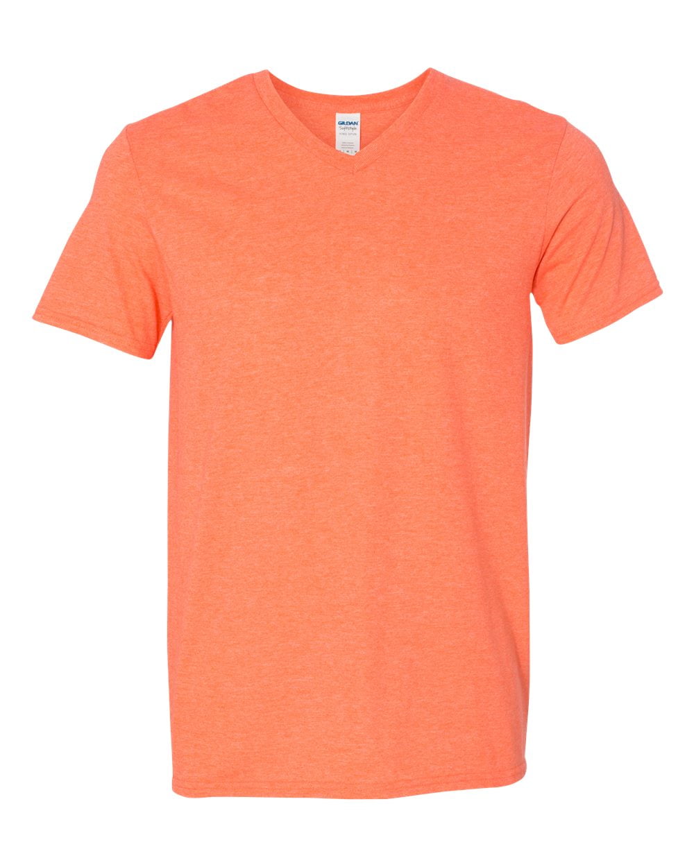Gildan 64V00 Gildan Softstyle Adult VNeck TShirt Heather Orange
