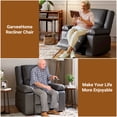 thumbnail image 4 of BeesClover Electric Lift Recliner Chair with Massage and Heat, 8-Point Vibration Massage Chairs, PU Leather Power Lift Recliner Chair for Elderly, 4 of 12
