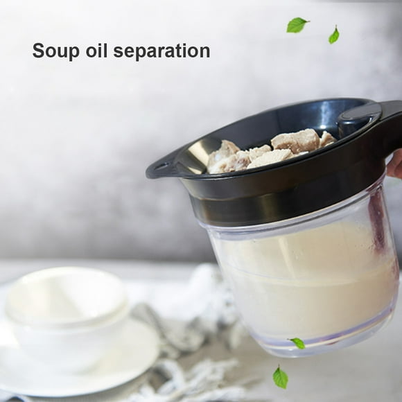 Kitchen Oil Filter,Fat Separator Kitchen Oil Gravy Fat Separator Fat Separator Sturdy Construction