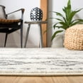thumbnail image 4 of SAFAVIEH Tulum Tobias Distressed Geometric Area Rug, 6'7" x 8'7", Ivory/Grey, 4 of 7