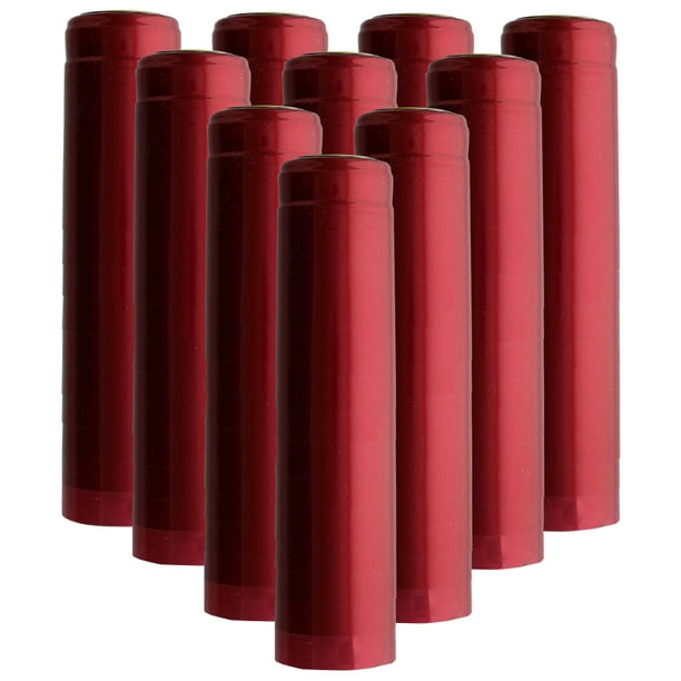 Shrink Capsules 100 Oriental Red Pvc Heat Shrink Caps For Wine Bottles