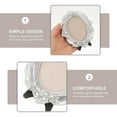 thumbnail image 3 of Vintage Resin Picture Frame for Small Photos Decor Silver Color Collectible Gift Ideas 4.5 x 3.5, 3 of 6
