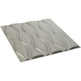 thumbnail image 6 of Ekena Millwork 19 5/8"W x 19 5/8"H Ariel EnduraWall Decorative 3D Wall Panel, Textured Metallic Silver (Covers 2.67 Sq. Ft.), 6 of 6