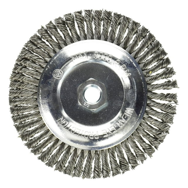 Rueda de alambre Mercer Industries 186030-6, 15 cm x 4,8 mm, acero al carbono