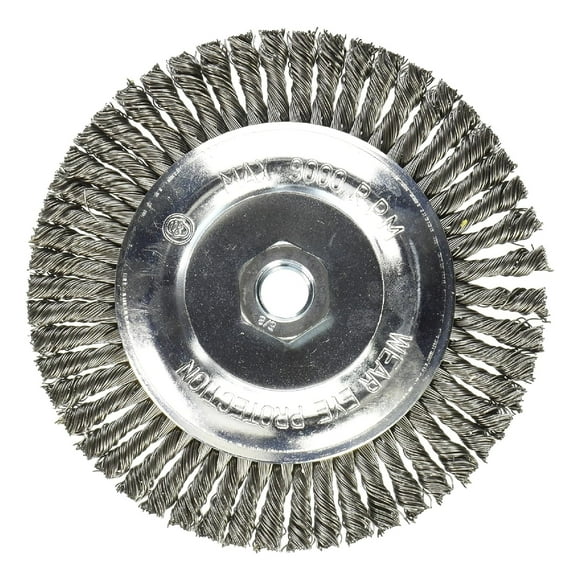Rueda de alambre Mercer Industries 186030-6, 15 cm x 4,8 mm, acero al carbono