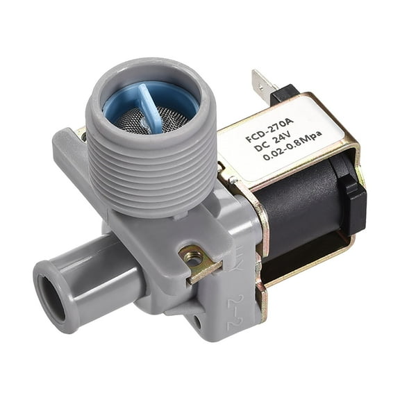DC24V G3/4 Thread 16mm Barb Water Electric Solenoid Valve N/C Pressure Water Inlet Flow Switch Electromagnetic Valve
