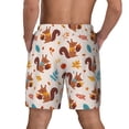 thumbnail image 4 of Uemuo Forest Squirrel Nuts Pattern Mens Swim Trunks Quick Dry Board Shorts with Mesh Lining, Stretch Beach Shorts Quick Dry No-Chafing Board Shorts-XX-Large, 4 of 9