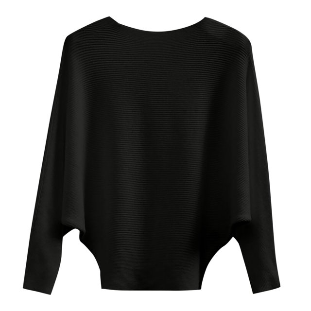 EGNMCR Chandails pour Femmes Mode Manches Longues Col Rond Chandail Ample Hauts Blouse Chandail Tricoté, Cadeaux pour Femmes