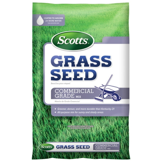 Scotts Grass Seed Commercial Grade Mix, 20 lb., Seeds up to 4,440 sq