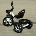 thumbnail image 4 of FUTATA Kids Tricycle, Toddler Kids Tricycle, Stroller Tricycle, 3 Wheel Bicycle, Indoor And Outdoor Tricycle For Boys & Girls 6 Months And Above, With Storage Box, Front Basket And Back Basket, 4 of 7
