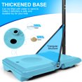 thumbnail image 4 of Portable Basketball Hoop,Outdoor Basketball Hoop Adjustable Height 5.6ft - 7ft,28 Inch Backboard with 2 Wheels for Kids Youth in Backyard Driveway,Blue, 4 of 8