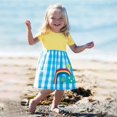 thumbnail image 3 of XBASW Toddler Kids Baby Casual Dress Soft Rainbow Printing Dresses for Girls Summer Short Sleeve Sundress 1-7years Old, 3 of 8