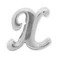 thumbnail image 5 of Letter X Script Charm .925 Sterling Silver Antique Finish Reflection Beads - QRS1430X, 5 of 5