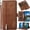 Brown, variant on for Motorola Moto G (2026) Phone Case Nubuck Leather Wallet Vintage Oil Painting Style Folio Flip Cover Kickstand, 3-Layer Card Slot Cash Holder + Zipper Pocket, Magnetic Closure