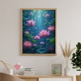 thumbnail image 6 of Diamond Art Kits for Adults - Blooming Pink Lotus Garden 5d Diamond Painting for Adults, Diamond Art for Adults Beginners, Frameless Diamond Painting Kits for Adults for Home Wall Decor, 6 of 7