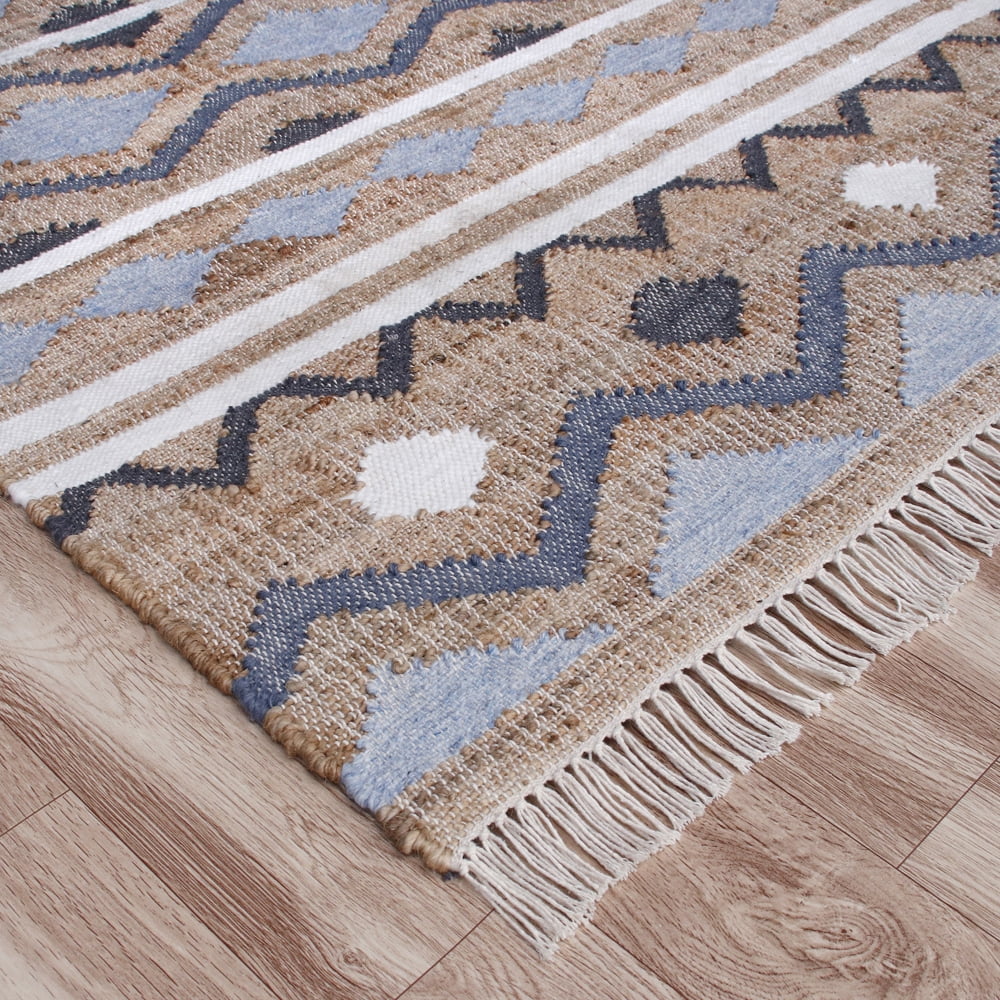 Ox Bay Finley Coastal, Modern, Bohemian Geometric Hand-Made Area Rug, 9' x 12'