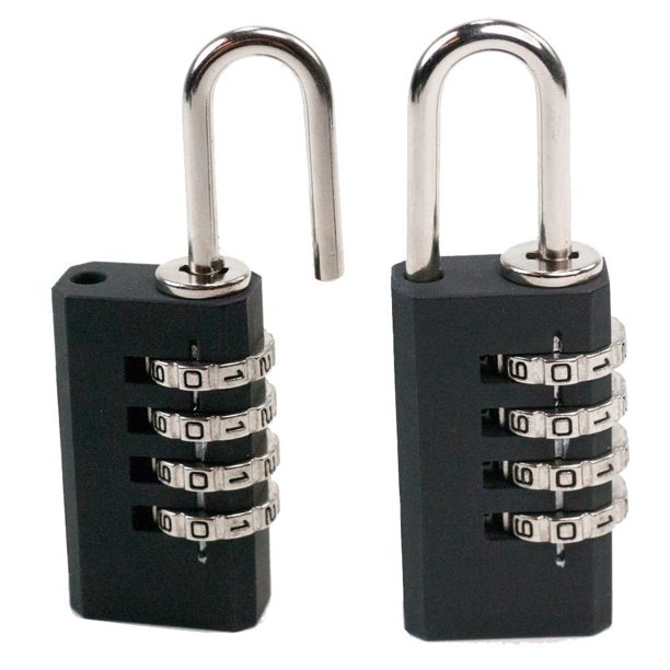 Small 4 Digit Combination Padlock Personal Locking Security Device