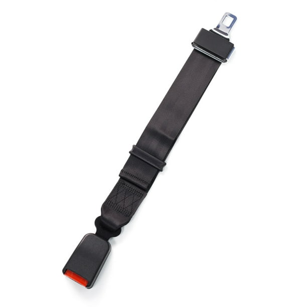 E4 Safety Certified Adjustable Seat Belt Extender - Type A; Black