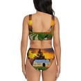 thumbnail image 3 of Rocae Fall Village Scenery for Bikini Set for Women Two Piece Sexy High Swimsuits Split Crossover Bikini XX-Large, 3 of 9