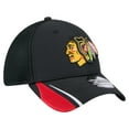 thumbnail image 3 of Men's New Era  Black Chicago Blackhawks Linear Featherweight 39THIRTY Flex Hat, 3 of 6