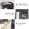 thumbnail image 4 of Cat Tree SYANDLVY pequeño para gatos de interior con rascador, 4 of 7