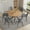 GREY6, variant on jiexi 45.3" Round Dining Table Set, Mid Century Modern Round Dining Table for 4 Person, with Steel Legs, Coffee Table for Kitchen Dining Room, Office, Save Space