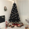 thumbnail image 2 of HOMCOM 7.5ft Artificial Christmas Tree with Auto Open, Steel Base, Black, 2 of 10