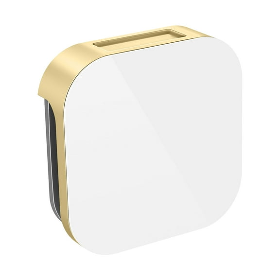 Mr Steam Aroma Glass 3 in. Steam Head in White Matte Black - 104104WH-MB