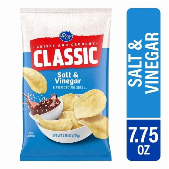 Kr Salt & Vinegar Potato Chips 7.75 oz